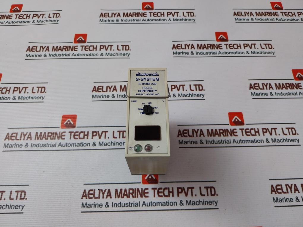 Electromatic S-system S 114166 230 Pulse Continuity Timer With Base 10a 250v