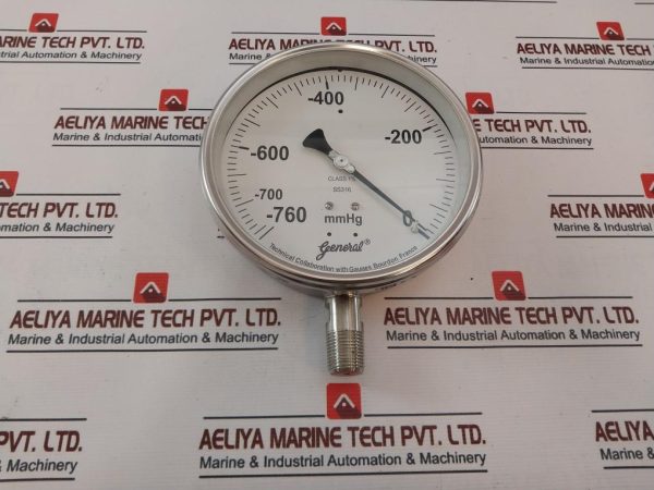 General Instruments Bspg-v Pressure Gauges 0 To -760