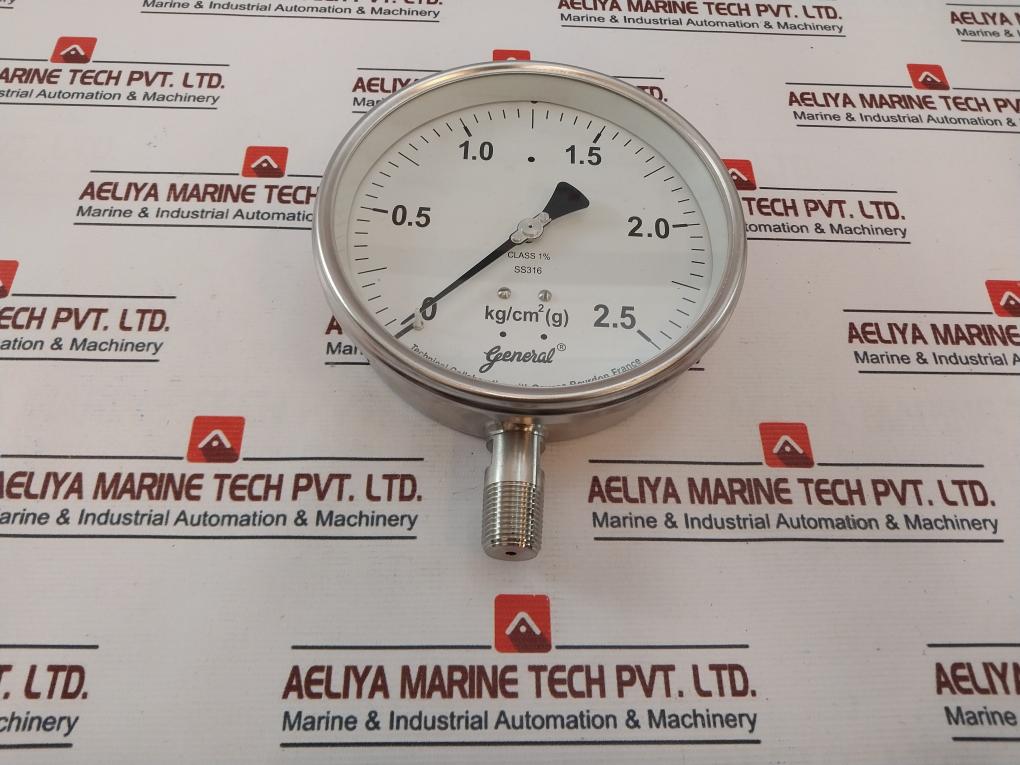 General Ss316 Pressure Gauges 0 – 2.5 Kg/cm2(G) - Aeliya Marine