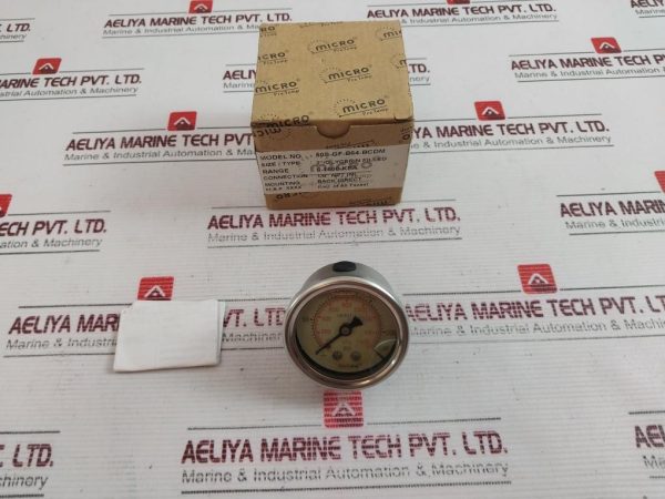 Micro Pre Temp 50s-gf-b64-bcdm Pressure Gauge 0-230 Psi