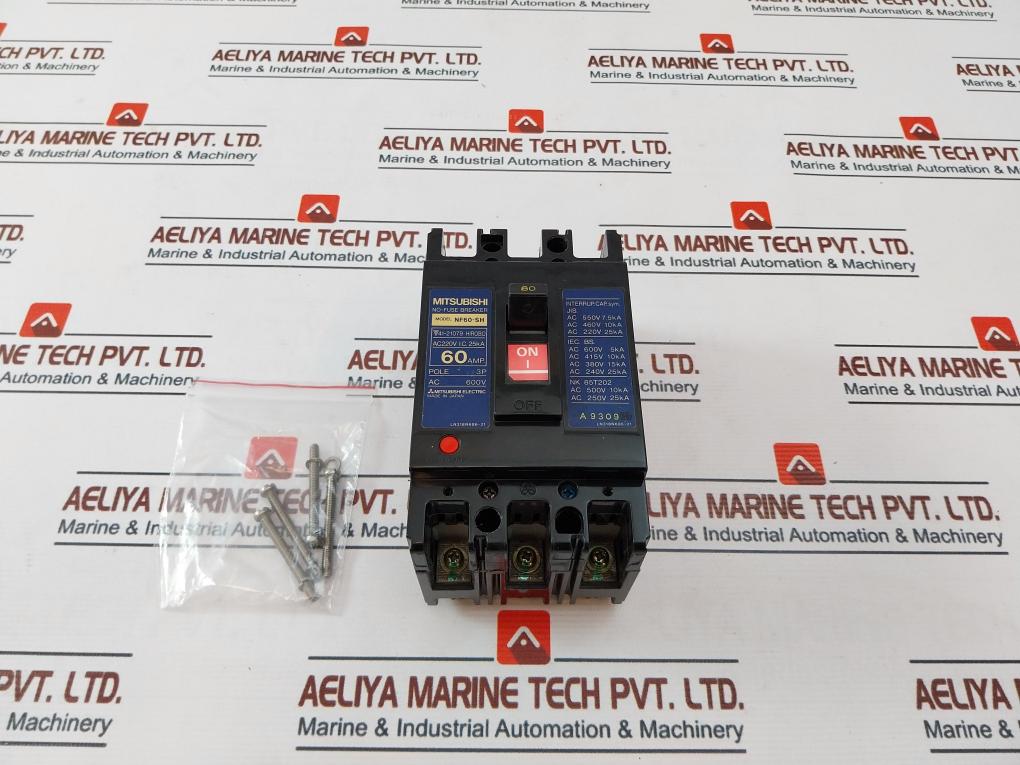Mitsubishi Electric Nf60-sh No-fuse Circuit Breaker 600v