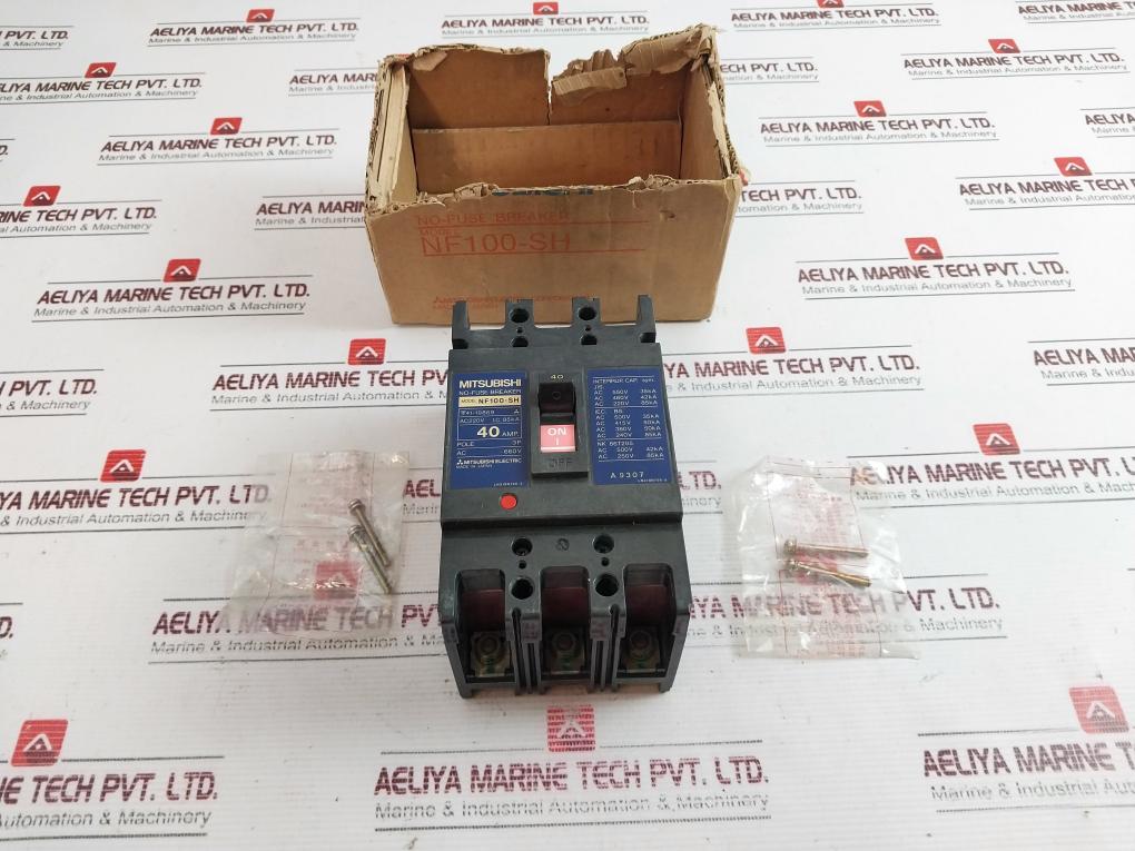 Mitsubishi Nf100-sh No Fuse Circuit Breaker 220v