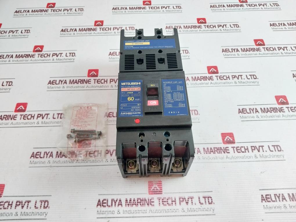 Mitsubishi Nf100-ur No-fuse Circuit Breaker 220v