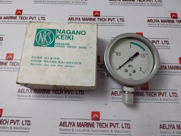 Nagano Keiki 0-2 Mpa Pressure Sensor Switch Gauge