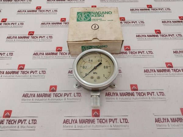 Nagano Keiki Gv42-243 Pressure Sensor Switch Gauge 0-1 Mpa