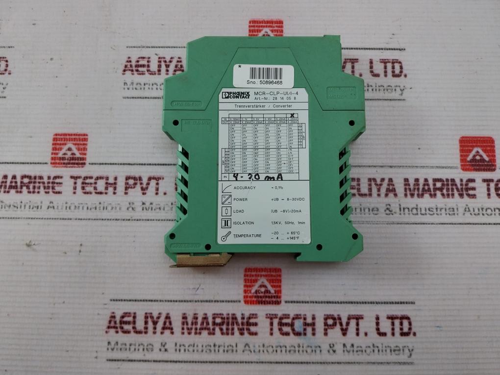 Phoenix Contact Mcr-clp-ui/i-4 Converter Module 30vdc - Image 4