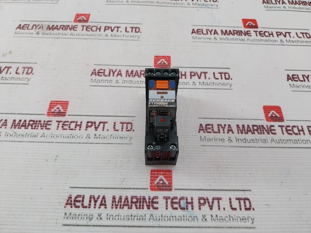 Schrack Pt570024 Relay With Base 24v Aeliya Marine