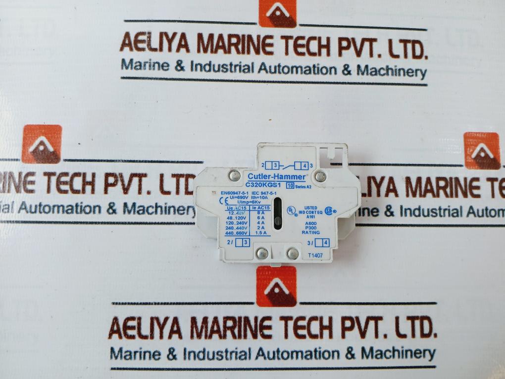 EATON C320KGT4, AUX Contact, FRDM SIZE 00-2, A-K TOP MT