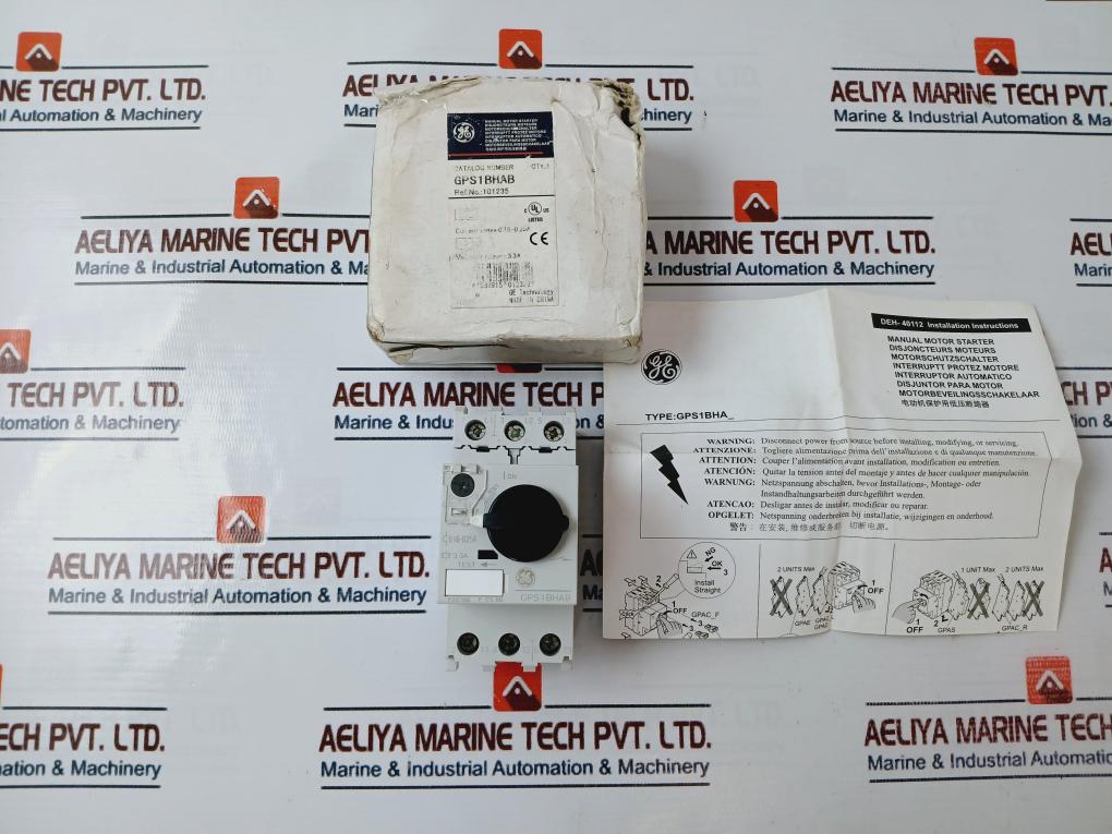 General Electric Gps1bhab Manual Motor Starter