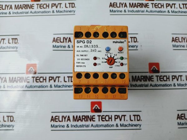 Minilec Spg D2 Overload Protection Relay 240 Vac