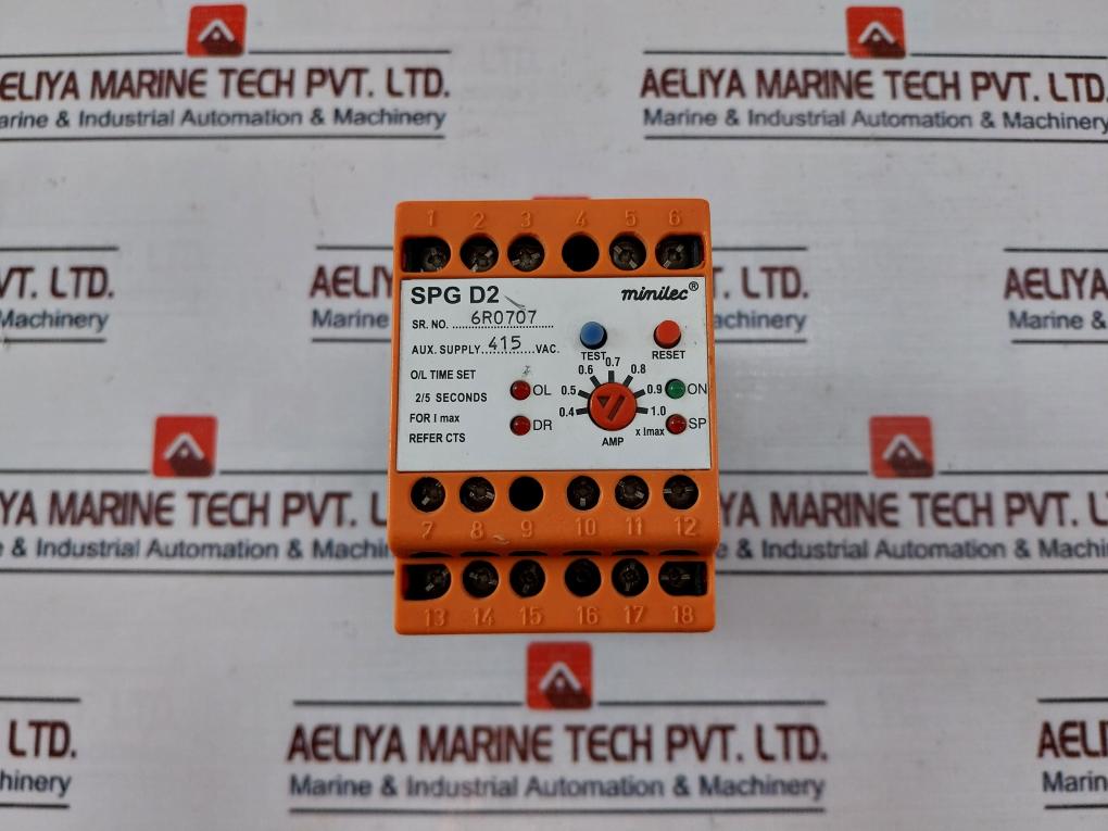 Minilec Spg D2 Protection Relay 415 V