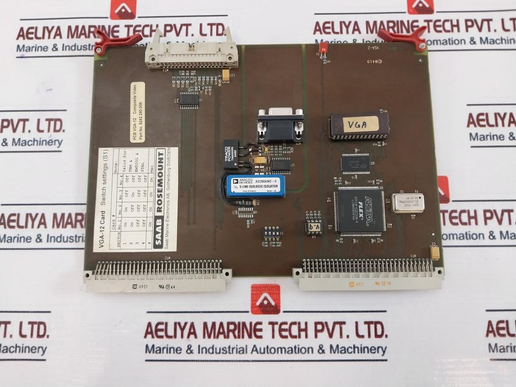 Saab Marine Vga-12 Card Circuit Board