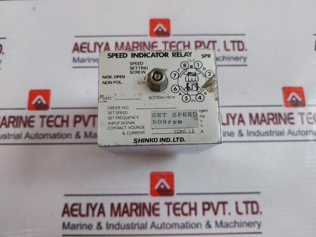 Shinko Spr Speed Indicator Relay - Aeliya Marine