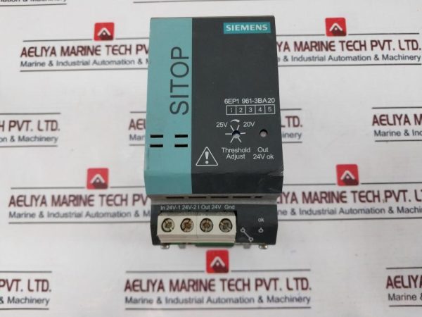 Siemens Sitop 6ep1 961-3ba20 Redundancy Module 24v