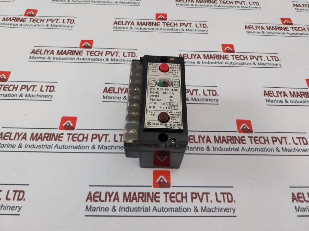 Terasaki Electric Tzs-24hb Earth Leakage Relay 220v