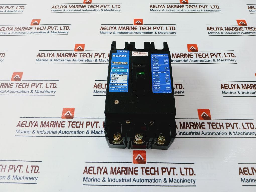 Terasaki Electric Xs100ns Circuit Breaker 250v