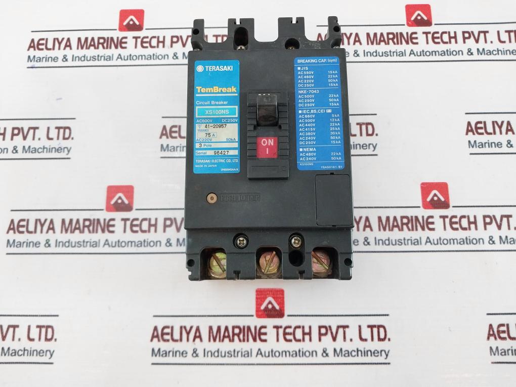 Terasaki Electric Xs100ns Circuit Breaker 250v
