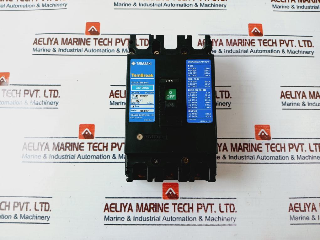 Terasaki Electric Xs100ns Circuit Breaker 250v