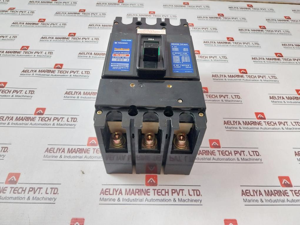 Terasaki Tl-225f 3 Pole Circuit Breaker 200 A