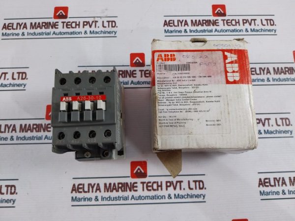 Abb A26-30-10 Contactor 600v