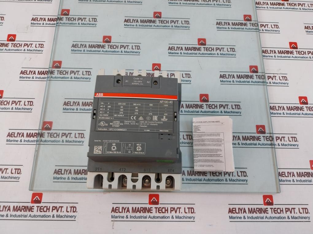 Abb Af190-40 Contactor 600v
