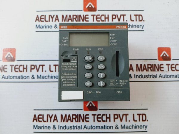 Abb Pm583 Display Interfaces Ethernet 24v