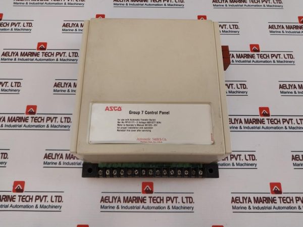 Asco Group 7 Control Panel Automatic Transfer Switch