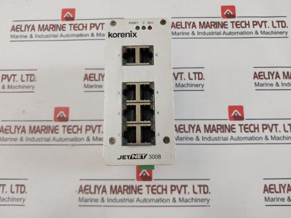Korenix Jetnet 3008 Ethernet Switch 24 V
