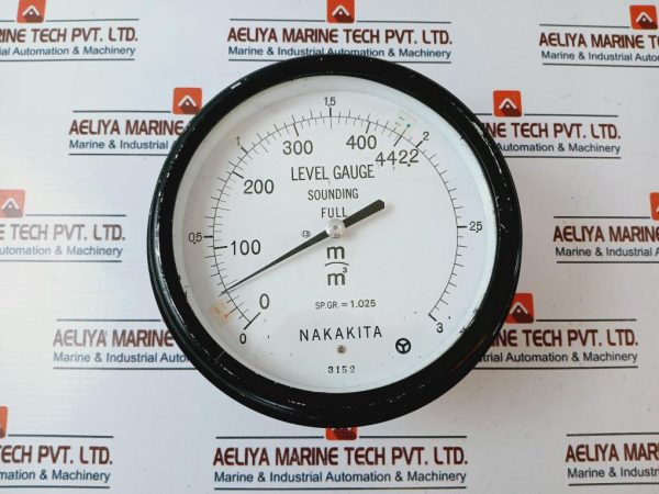 Nakakita Sp.gr. = 1.025 Level Gauge
