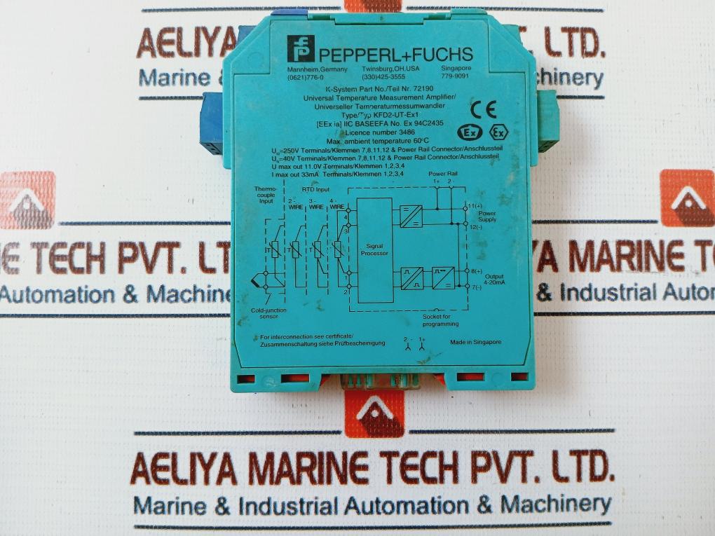 Pepperl+fuchs Kfd2-ut-ex1 Temperature Measurement Amplifier 250v - Image 5