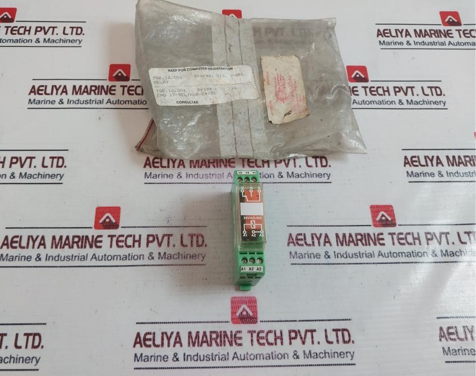 Phoenix Contact Emg 17-relksr-2421 Relay Module 24 Vac