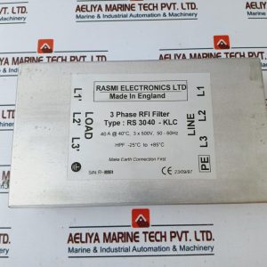 Rasmi Electronics Rs 3040-klc 3 Phase Rfi Filter