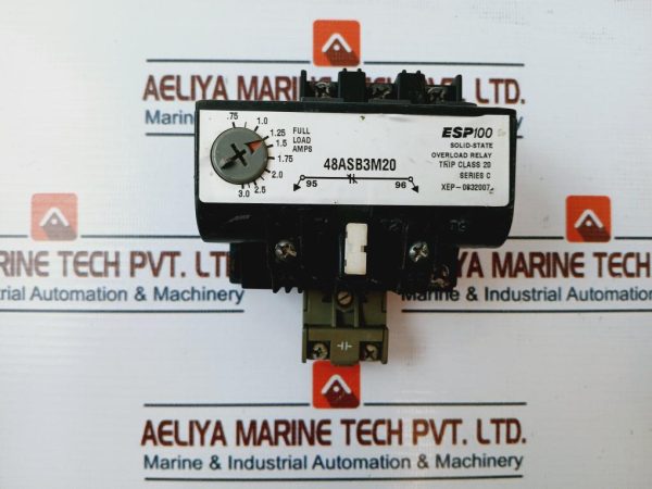 Siemens 48asb3m20 Solid-state Overload Relay 600vac