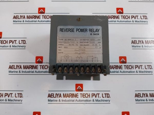 Taiyo Sc-rpr-a1 Reverse Power Relay 110v