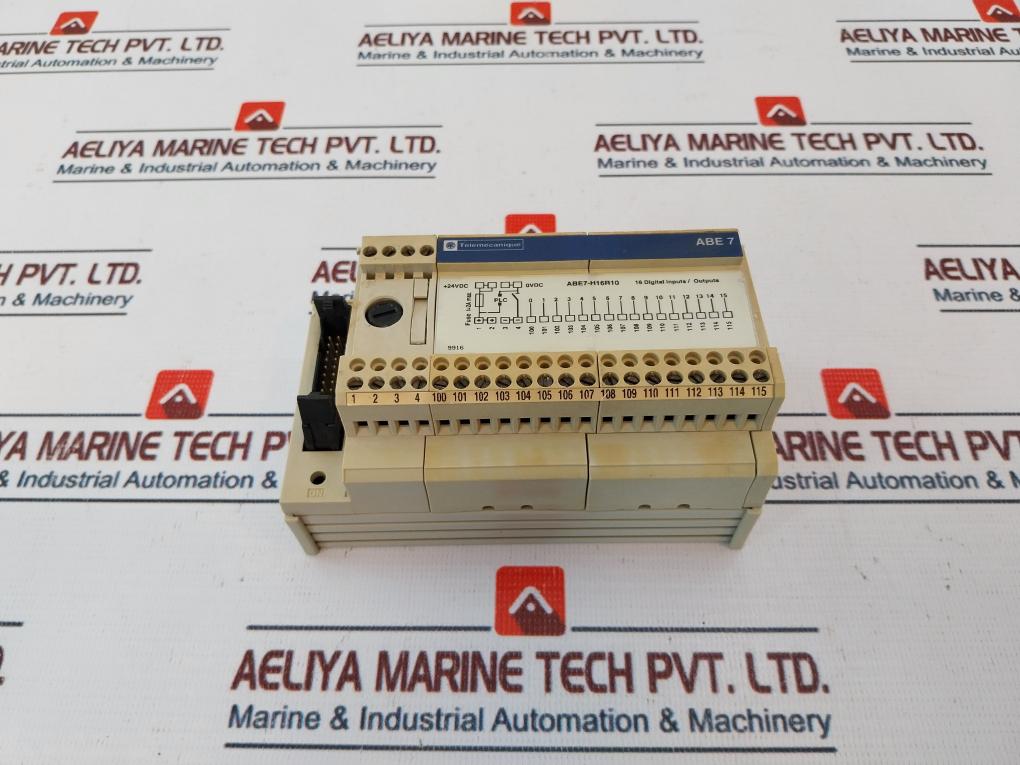 Telemecanique Abe7-h16r10 Digital Inoutput Connection Base