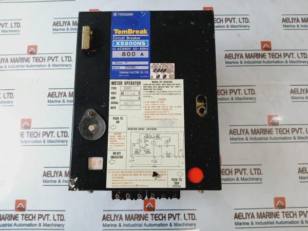 Terasaki Electric  Motor Operator Xmc 6 Circuit Breaker