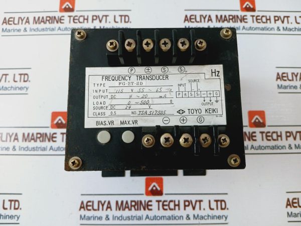 Toyo Keiki Fg-2t-sd Frequency Transducer 24v