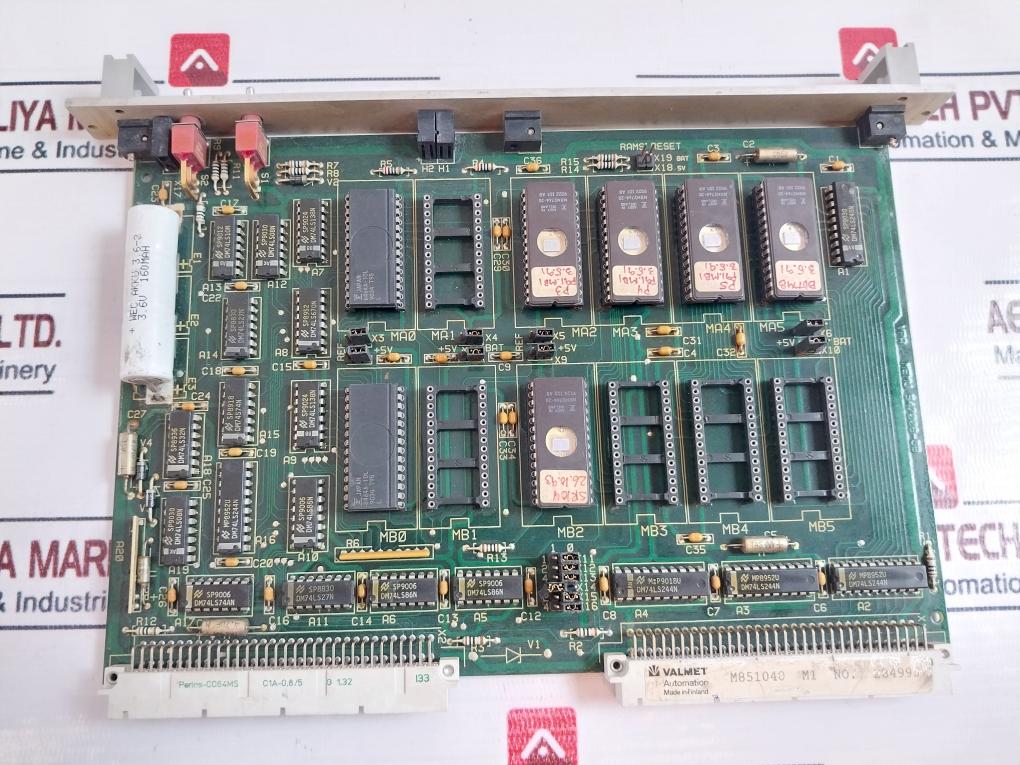 Valmet Automation M851040 M1 Printed Circuit Board 94v - Image 3
