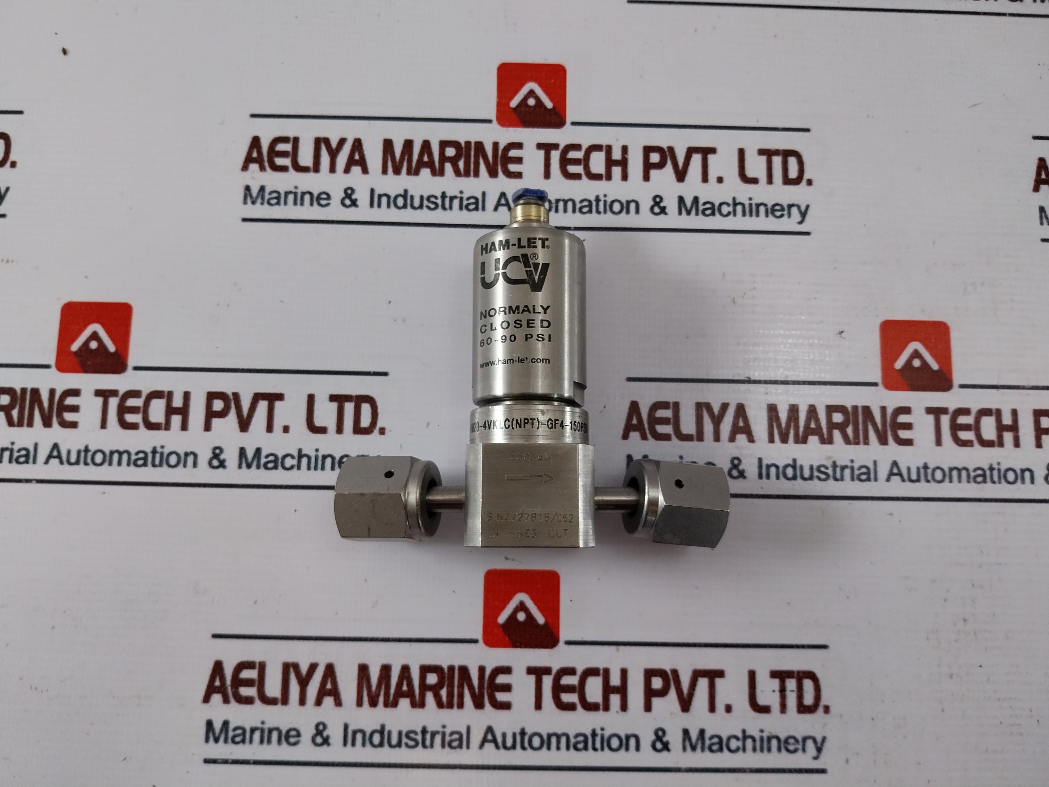 Ham-let Hm20-4vklc(Npt)-gf4-150psi Air Operated Valves