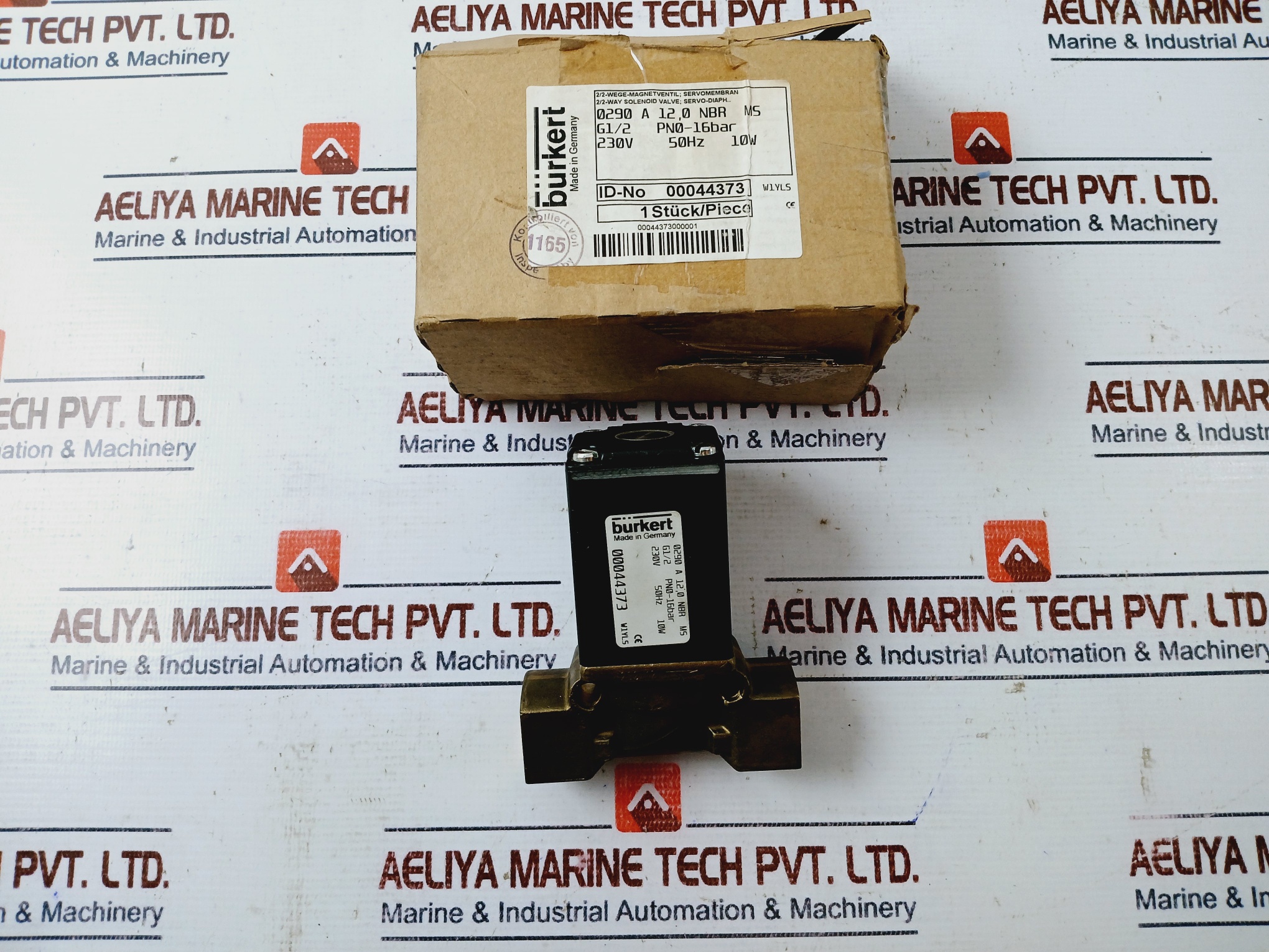 Burkert 0290 A 12,0 Nbr Ms Solenoid Valve 230v