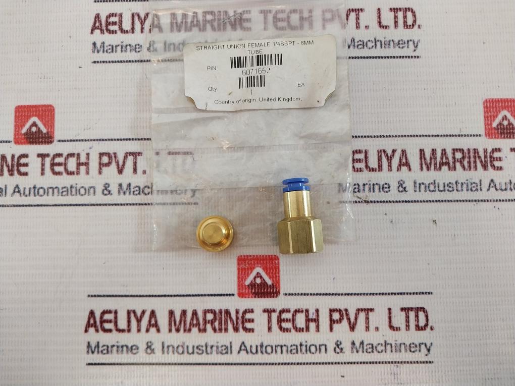 6071652 Straight Union Female 14bspt – 6mm Tube