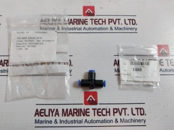 700000962 Tee,4mm Equal Zmd