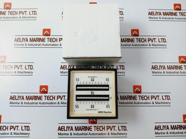 Abb Electric 55-65 Hz Double Reed Frequency Meter 110V