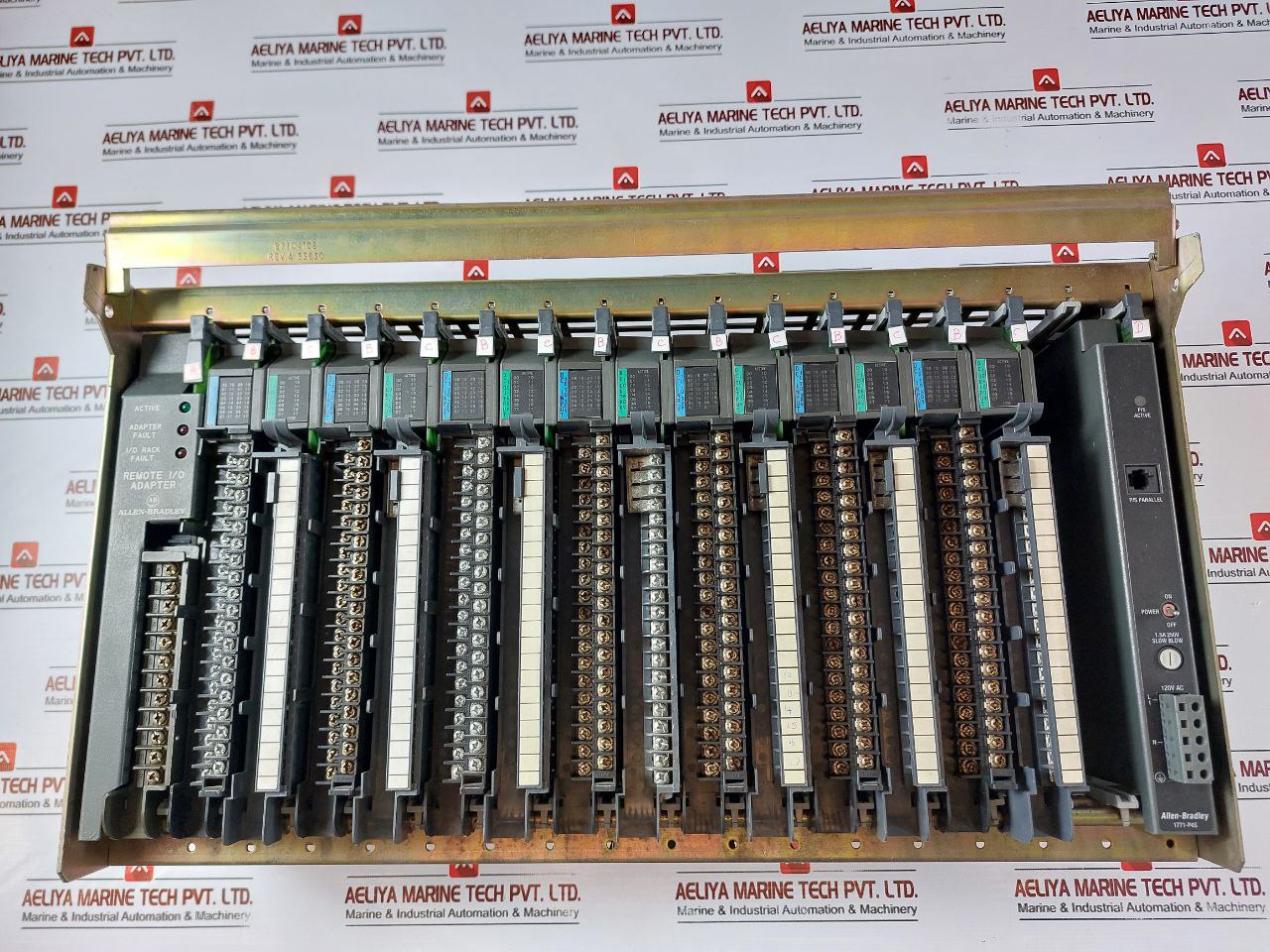 Allen-bradley 1771-a4b B 16 Slot Remote Input Output Module Chassis