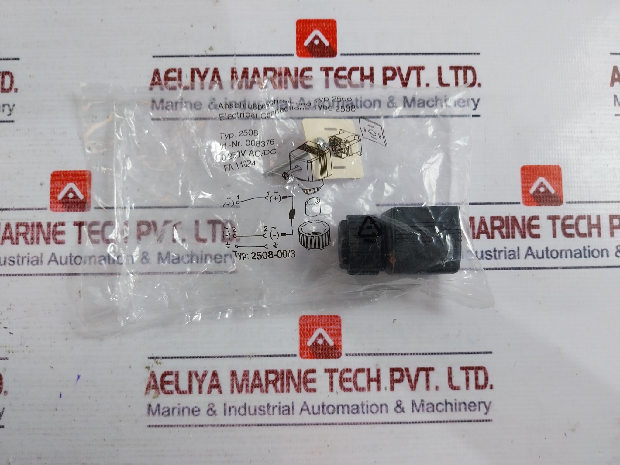 Burkert 2508-003 Electronic Connections Plug 250v