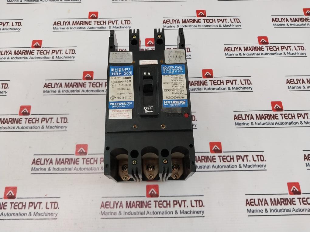 Hyundai Hbh-203 Molded Case Circuit Breaker 660v