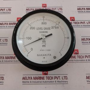 Nakakita Sp.gr. = 1.025 Level Gauge 0-379.4m