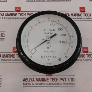 Nakakita Sp.gr.= 1.025 Level Gauge 0-416.1 M