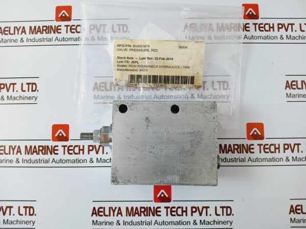 Oil Control  05901903021000b Pressure Reducing And Relieving Check Valve
