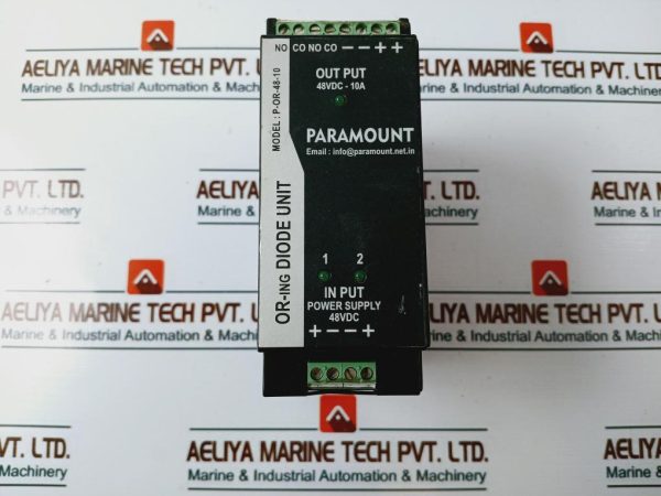 Paramount P-or-48-10 Or-ing Diode Unit 48v